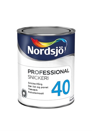 Snickerifärg 40 Svart 1L Nordsjö Professional halvbl.inne