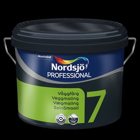 Väggfärg 7 BW 2,5L Nordsjö Professional sidenmatt inne