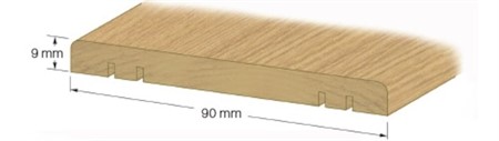 Tröskel EK LACKAD 9x90x1000 mm nr.33