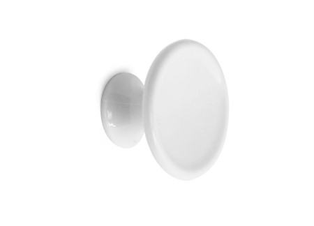 Knopp Aron plast vit SB
