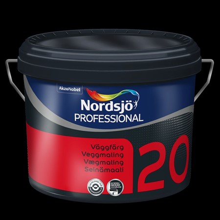 Väggfärg 20 BW 10L Proffesional inomhus Nordsjö