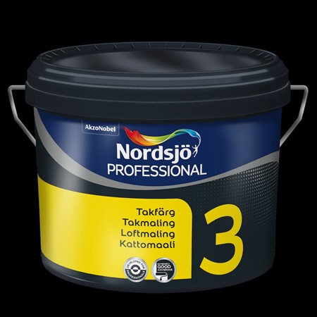 Takfärg 3 BW 2,5L inomh.helmatt Nordsjö Professional