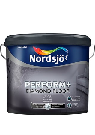 Golvfärg BW 10L inne 40 hbl.Nordsjö Perform+ Diamond Floor