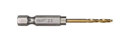 Metallborr SW HSSG TIN 2,5mm 2st Milwaukee