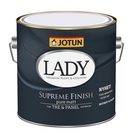 Snickerifärg Lady Supreme finish 03 VIT-bas 2,7L Jotun
