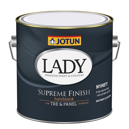 Snickerifärg Lady Supreme finish 40 VIT-bas 2,7L Jotun