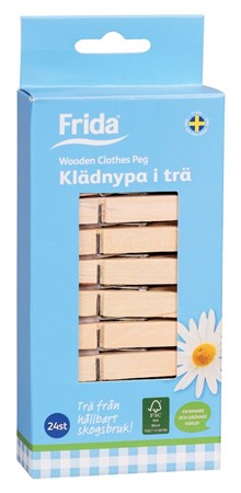 KLÄDNYPA TRÄ FRIDA 24ST