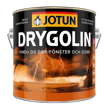 Fönster&dörrfärg Drygolin Slutstryk KLASSISK VIT-bas 2,7L Jotun