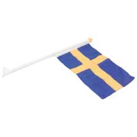 Fasadflagga set 130 x 70 cm svensk