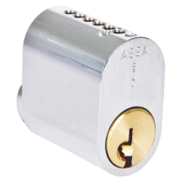 Cylinder 1201 2-pack LL 5 nycklar mattkrom